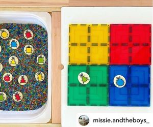 Color Sorting Plate Magnetic Tile Activity