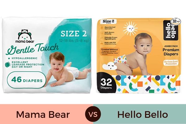 mama bear diapers vs hello bello diapers