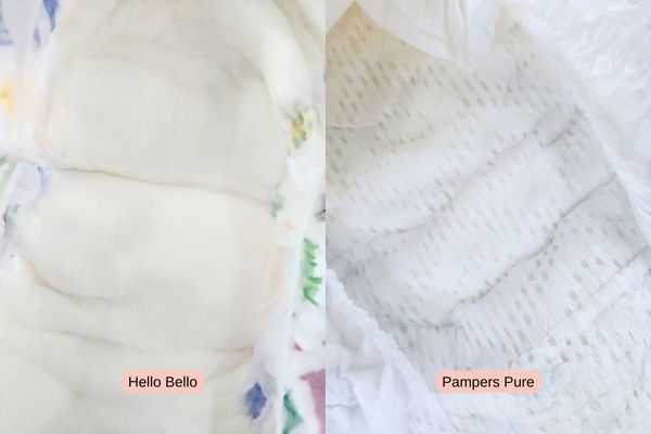 Hello Bello vs Pampers Pure liner