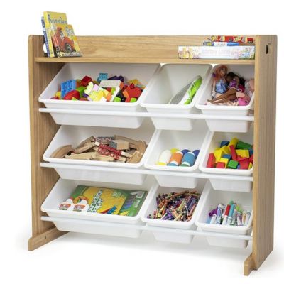 Humble Crew Toy Storage Organizer (with Shelf and 9 Storage Bins)