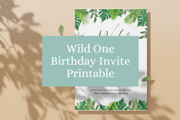 Wild One Birthday Invite Printable